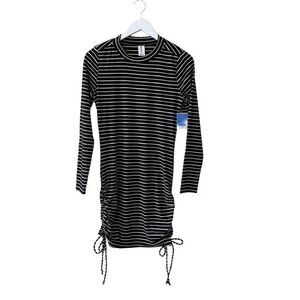 Nordstrom ABOUND Raincheck Ruched Side Dress Bodycon Mini Dress Black M